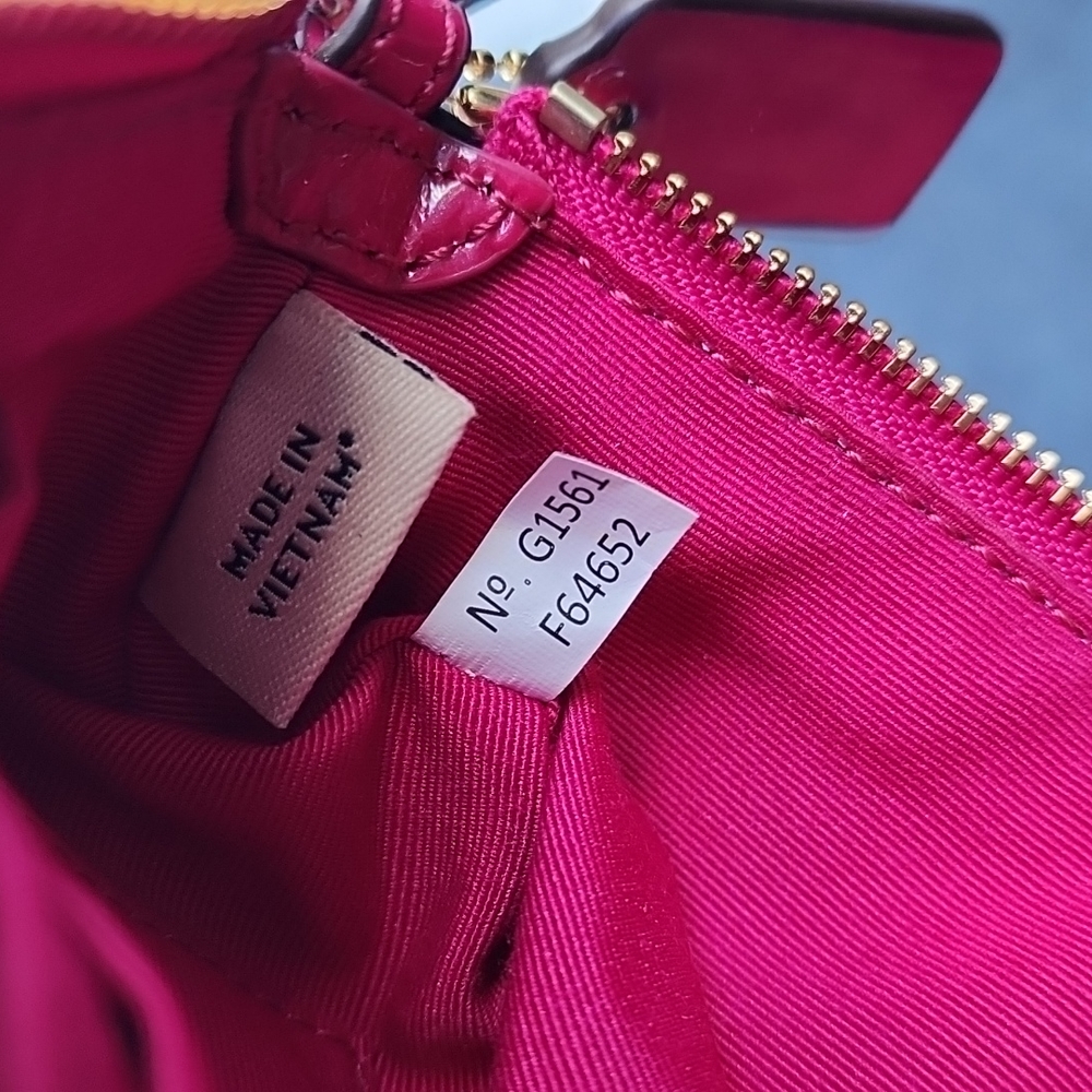 Cranberry COACH Wristlet - Picture 8 of 9